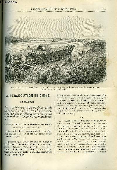 Les missions catholiques n 1608 - La perscution en Chine, un martyr, Promenades en Norvge par Mgr Fallize, Souvenirs franco-tonkinois, Dans le Haut Canada par Mgr Grouard