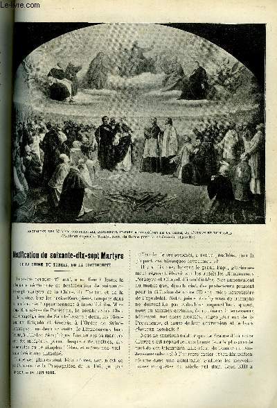 Les missions catholiques n 1617 - Batification de soixante dix sept martyrs de la Chine, du Tonkin, de la Cochinchine, Souvenirs franco-tonkinois, La femme et la famille au Congo par le R.P. Lejeune, Promenages en Norvge par Mgr Fallize