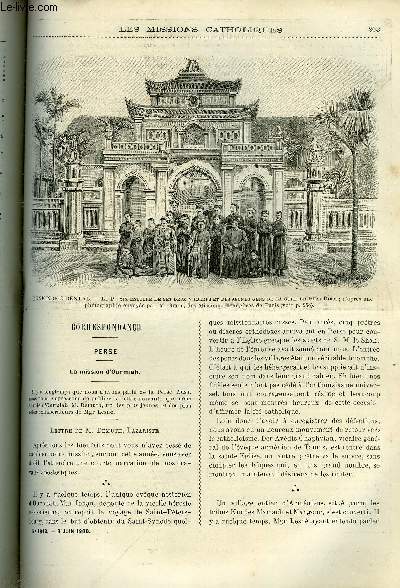 Les missions catholiques n 1618 - Perse, la mission d'Ourmiah, Promenades en Norvge par Mgr Fallize, Souvenirs franco-tonkinois, Chez les fang par le R.P. Trilles