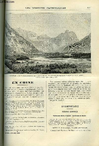 Les missions catholiques n 1621 - En Chine, Ocanie centrale, preuves de la mission : cyclones et dcs, Adana, besoins du diocse, Chez les Fang par le R.P. Trilles, Promenade en Norvge par le Mgr Fallize, Souvenirs franco-tonkinois