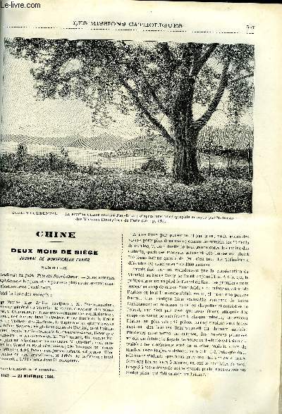 Les missions catholiques n 1642 - Chine, deux mois de sige, journal de monseigneur Favier, Promenades en Norvge par Mgr Fallize, Souvenirs franco-tonkinois