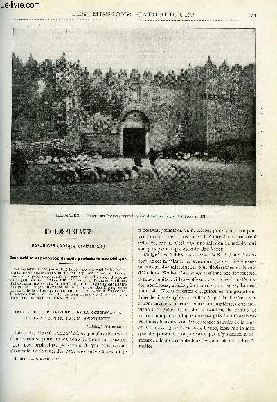 Les missions catholiques n 1661 - Bas-Niger, pauvret et esprances de cette prfecture apostolique, Deux mois en terre sainte, Croquis annamites par Aug. Sajot