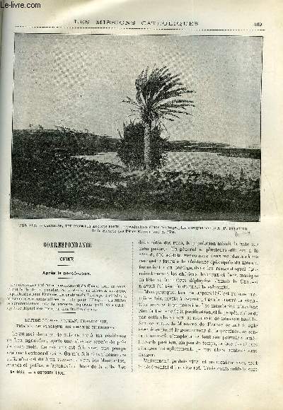 Les missions catholiques n 1687 - Chine, aprs la perscution, Un plerinage aux ruines de Carthage et au muse Lavigerie par le R.P. Delattre, D'Onitsha a Osomari par le R.P. Ganot, La mission de Bettiah et de Npaul