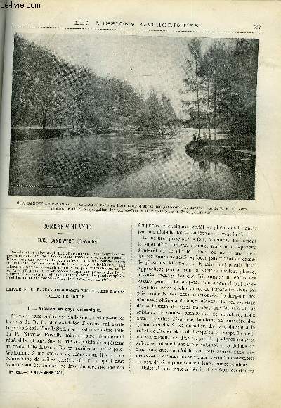 Les missions catholiques n 1691 - Iles sandwich, mission en pays volcanique, Les filles de la charit en terre sainte, Un plerinage aux ruines de Carthage et au muse Lavigerie
