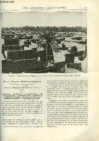 Les missions catholiques n 1831 - Madagascar nord, tat actuel et avenir de la mission, A Timimoun, Le Gourara, Les trois races, Les papous par le R.P. Guis