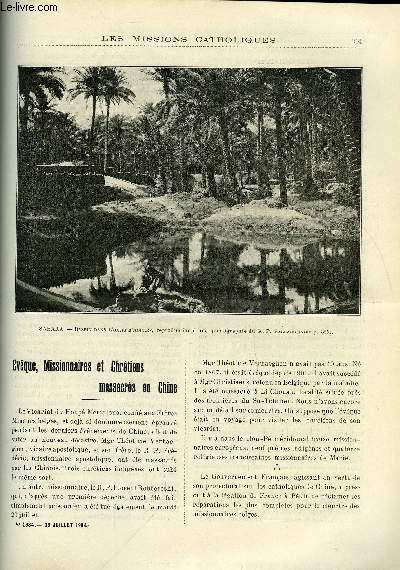 Les missions catholiques n 1834 - Evque, missionnaires et chrtiens massacrs en Chine, Kouang-si, une rvolution dans l'apostolat des Tou-Jen, Aux Oasis Sahariennes par le R.P. Vellard, Les papous, les nepu ou sorciers