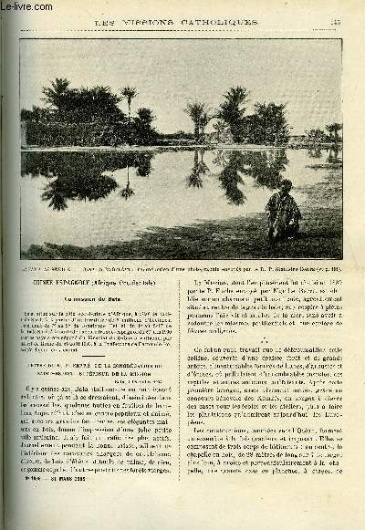 Les missions catholiques n 1869 - Guine espagnole, la mission de Bata, En Algrie, les pres blancs et les soeurs blanches, Progrs et difficults de l'Apostolat dans la mission du Basutoland