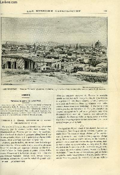 Les missions catholiques n 1898 - Armnie, tarsous, la patrie de Saint Paul, Au pays des Antankares, en mer, Indo-Chine, Laos