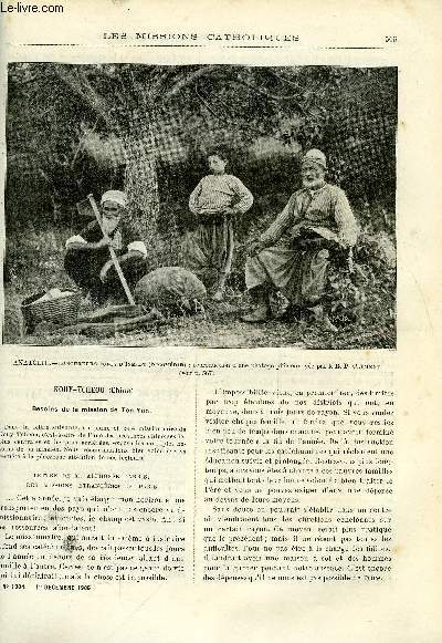 Les missions catholiques n 1904 - Kouy-tcheou, besoins de la mission de Ton Yun, Aux environs d'Ismidt, autour du tombeau du hros hongrois Emeric Tokoli, Missions d'ocanie, premiers missionnaires franais