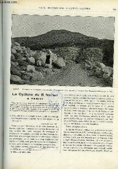 Les missions catholiques n 1925 - Le cyclone du 8 fvrier a Tahiti, Voyage de Mgr Bazin dans la boucle du Niger, Superstitions laotiennes, la vie ordinaire d'un Thay par Antoine Bourlet