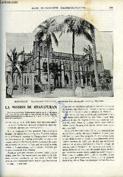 Les missions catholiques n 1983 - La mission de Gnanapuram, Un procs sensationnel en Chine, A travers les montagnes du Basutoland par le R.P. Lebreton, En Chine, la cit impriale, La tribu des sanars