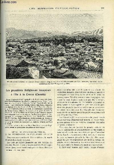 Les missions catholiques n 2036 - Les premires religieuses franaises a l'ile a la Crosse, Une station agricole au Kenya, Les marianistes au Japon, A travers le Ferlo, de Yang Yang a Manam