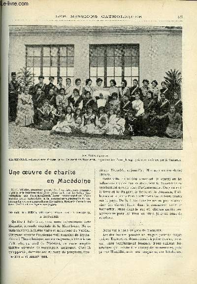 Les missions catholiques n 2041 - Une oeuvre de charit en Macdoine, Au Loango, religion des congolais, La mission belge des iles philippines, Un voyage en Islande par l'abb A.M. Dubillot