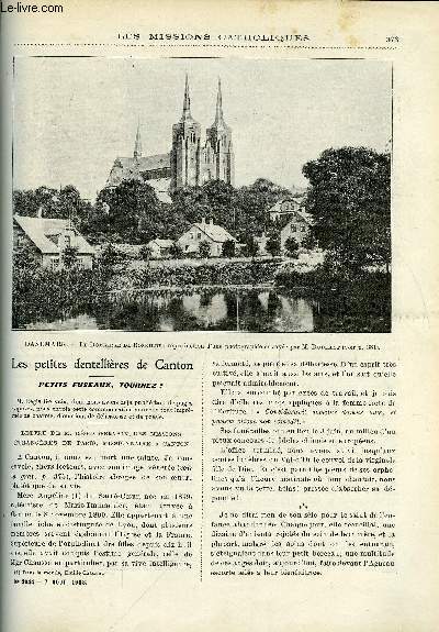 Les missions catholiques n 2044 - Les petites dentellires de Canton, Au Loango, quelques pisodes de la vie du missionnaire, Au retour de l'Islande par l'abb Dubillot, Progrs de l'agriculture aux Indes