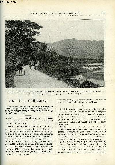 Les missions catholiques n 2049 - Aux iles Philippines, La mission slave de Mostratli, Un coin de l'Empire du Mikado, A travers l'Amazonie, au Rio Branco