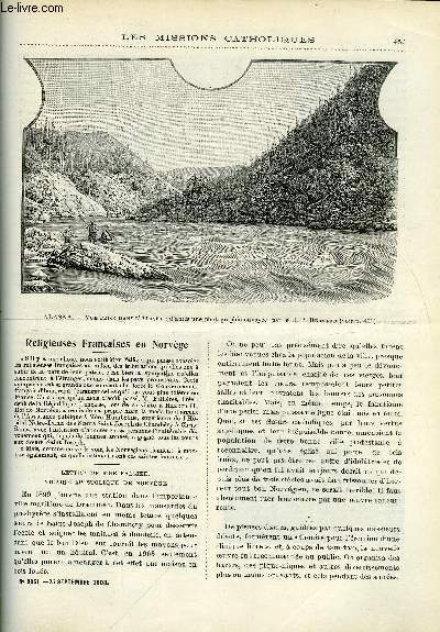 Les missions catholiques n 2051 - Religieuses franaises en Norvge, Une course apostolique en Alaska, Au Rio Branco, La mission slave de Mostratli, missionnaires agriculteurs