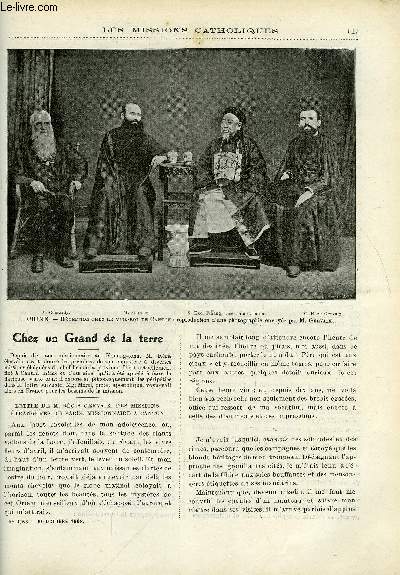 Les missions catholiques n 2056 - Chez un grand de la terre, Les missionnaires a Samos pendant les derniers troubles, A travers l'Amazonie, au Rio Branco