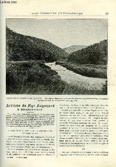Les missions catholiques n 2075 - Arrive de Mgr Augouard a Brazzaville, En Abyssinie, le liba-chai ou cherche-voleur, Une nouvelle fondation des filles de la charit en Macdoine, Comment on entre en Mnage au Marungu