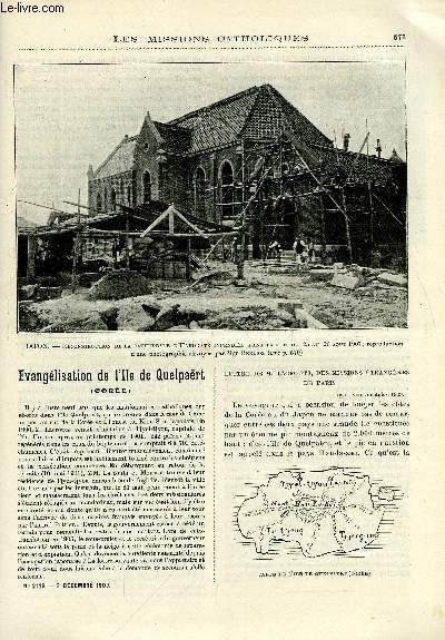 Les missions catholiques n 2113 - Evanglisation de l'Ile de Quelpart, A la mmoire vnre de M. Roqueferrier, Dbuts de la mission Sakalave