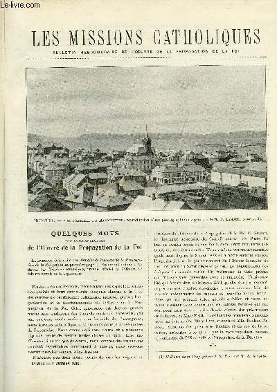 Les missions catholiques n 2118 - Quelques mots sur l'organisation de l'Oeuvre de la propagation de la foi, Norvge, le trop petit nombre des missionnaires, La mongolie pittoresque, Les nouvelles fondations de l'Ounyanyemb