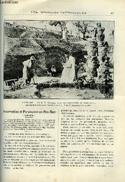 Les missions catholiques n 2138 - Insurrection et perscution au Hou nan, L'apostolat au Zoulouland, Tablettes d'un congolais, le ftichisme, A Carthage, quelques notes d'archologie chrtienne, En Laponie, en barque sur la mer de Loppen