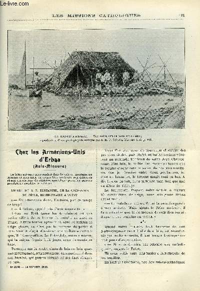 Les missions catholiques n 2158 - Chez les Armniens Unis d'Erbaa, A travers les Iles Sous le Vent, Croquis noirs, gerbe d'histoires