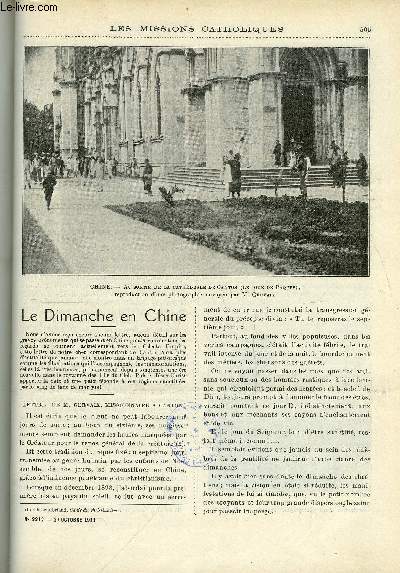 Les missions catholiques n 2212 - Le dimanche en Chine, A Kumbakonam, sacre du coadjuteur, besoins du diocse, Le culte des pierres en Annam, Libri Sacra fames