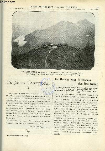 Les missions catholiques n 2220 - Un jubil sagerdotal, Un bateau pour la mission des Iles Gilbert, Le mouvement catholique aux Etats Unis, La tribu de Brena par le R.P. Joseph Caspar, Superstitions chinoises, les bonzes