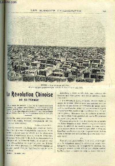 Les missions catholiques n 2238 - La rvolution chinoise au Su-Tchuen, Un sacre en Annam, Esquisses jaunes, les tombeaux, Croquis blancs, un phare chrtien au continent noir