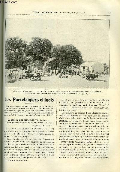 Les missions catholiques n 2261 - Les porcelaines chinois, Horribles ravages d'un typhon en Chine, La mission de Bassorah, L'ouvroir indigne de Biskra, Les mahars du Brar