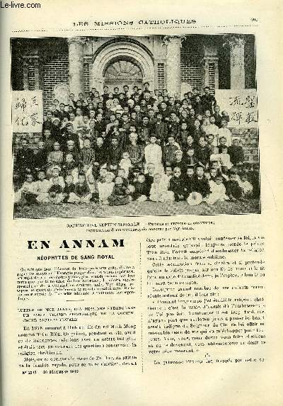 Les missions catholiques n 2272 - En Annam, nophytes de sang royal, Un typhon dans les Iles philippines, En Bosnie, Evolution indienne par Valmiki, En pays fang
