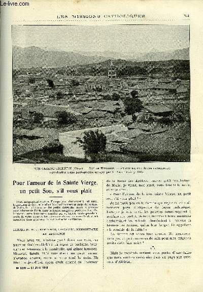 Les missions catholiques n 2299 - Pour l'amour de la Sainte Vierge, un petit Sou, s'il vous plait, A la lorgnette, Dans l'ile de Cuba