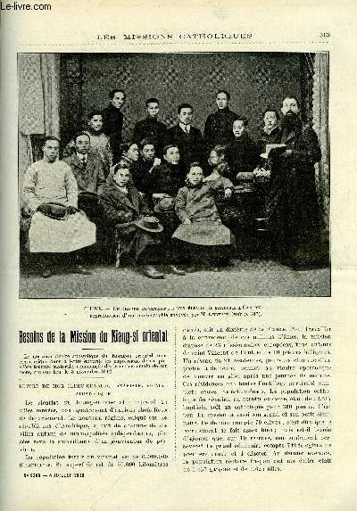 Les missions catholiques n 2300 - Besoins de la mission du Kiang si oriental, Qute pour l'glise du Terkonam, A la lorgnette, Au nord de la Rhodsia, Une premire visite dans la Core mridionale