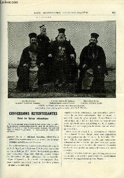 Les missions catholiques n 2304 - Conversions retentissantes parmi les syriens schismatiques, L'oeuvre des catchistes dans le Diocse de vizagapatam, A la lorgnette, Le peuple Banda par le R.P.J. Daigre