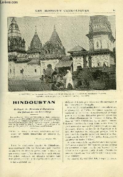 Les missions catholiques n 2334 - Hindoustan, la pagode des marouades a Chhindwara, une gurison due a la Sainte Vierge, Chine, un enterrement et une fte de Nol au Tch-Xiang, Au Liban, Chez les esquimaux de Chesterfield Inlet