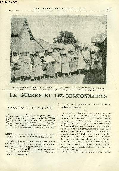 Les missions catholiques n 2373 - La guerre et les missionnaires, chez les PP. du St Esprit, Baptmes et adoptions d'enfans hindous, Pour une glise en Guine franaise, La fte du 3 dcembre, En Amazonie, A la conqute d'un district