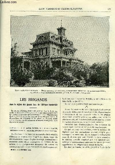 Les missions catholiques n 2374 - Les brigands dans la rgion des grands lacs de l'Afrique quatoriale, Les coles catholiques aux iles Hawaii ou Sandwich, Missionnaires maronites au pays des pharaons, Antiques traditions religieuses des Basutos, Deux