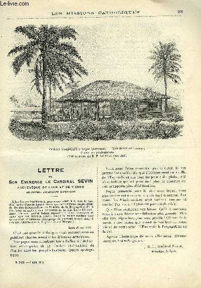 Les missions catholiques n 2400 - Lettre de son eminence le cardinal Sevin, archevque de Lyon et de Vienne, Terribles incendies de missions, Un prophte a la cote d'Ivoire, Au pays somali, fleurs du dsert