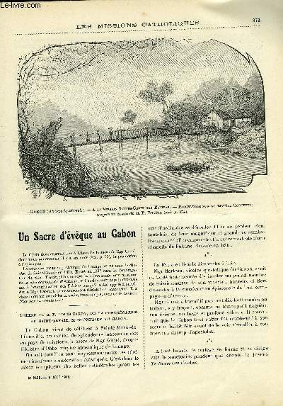 Les missions catholiques n 2409 - Un sacre d'vque au Gabon, La Peste dans l'Inde centrale, Chez les cafres, Lettres de l'autre front, Les nouvelles hbrides