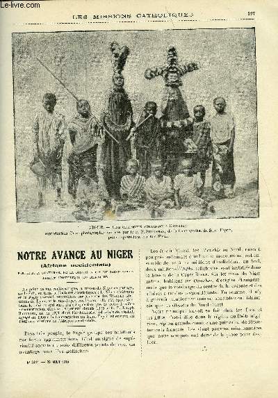 Les missions catholiques n 2411 - Notre avance au Niger, En pays Tamoul, Une tourne pastorale sur la Frontire tonkino-chinoise, Lgendes canaques, une page de mythologie fidjienne
