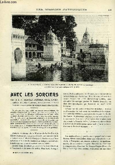 Les missions catholiques n 2419 - Avec les sorciers, Une visite au monastre hindou de Berhampur, En Pirogue sur l'Ogun de Lagos a Abokouta