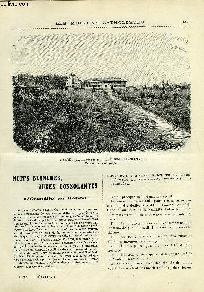 Les missions catholiques n 2427 - Nuits blanches, aubes consolantes, l'Evangile au Gabon, La fte de Saint Franois Xavier, a Lyon, Vieilles villes et vieilles traditions de l'Inde mridionale, A travers l'Afrique inconnue, chez les Banyabungu