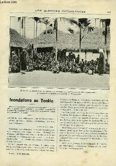 Les missions catholiques n 2429 - Inondations au Tonkin, La Fte de Noel au pays malgache, Solenelle clbration d'un jubil sacerdotal en Chine, Toulourpatty, Chez les Banyabungu