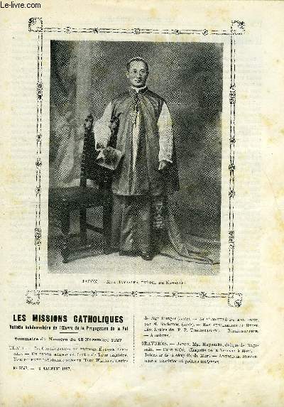 Les missions catholiques n 3047 - La conscration du premier vque japonais, En terre malgache, Une tourne pastorale dans le Haut-Wassaw, Le camoufl du bon dieu, Nos auxiliaires du Betsilo