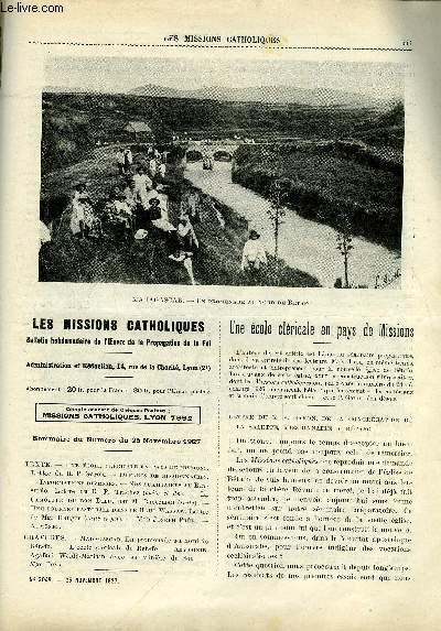 Les missions catholiques n 3048 - Une cole clricale en pays de Missions, Nos auxiliaires du Betsilo, Le camoufl du Bon Dieu, Une tourne pastorale dans le Haut Wassaw, Mgr Joseph Frri