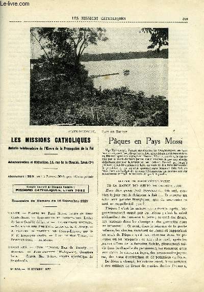 Les missions catholiques n 3051 - Paques en Pays Mossi, Core, inquitude et consolation, Ocanie, la faune des iles Niua, A travers le district de Grand Lahou, Mort de Mgr Tchao