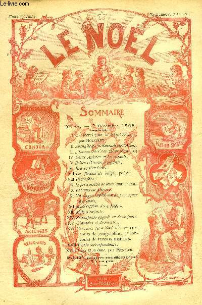 Le Nol n 89 - Un secret pour la Saint Nicolas par Nouvelet, Evangile du 2e dimanche de l'Avent, L'Immacule Conception, Saint Antoine et les enfants, Braves Vendens, Les flocons de neige, posie, Le petit oiseau de Jsus par Luosie