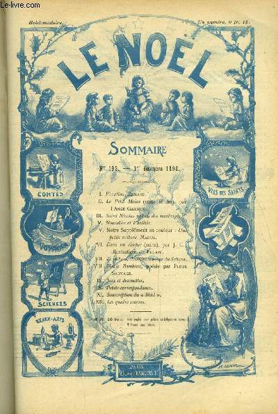 Le Nol n 193 - Vocation par Edmand, Le petit moine (suite et fin) par l'ange gardien, Saint Nicolas patron des naufrags, Une petite voiture par Magus, Dans un clocher (suite) par J.C., Marie Bambina par Fleur Sauvage