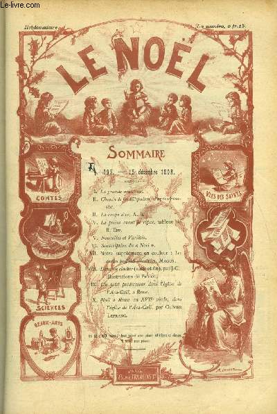 Le Nol n 195 - La grande neuvaine, Chemin de fer lilliputien d'aprs Somsoc, La coupe d'or par A.B., La prire avant le repas par R. Epp, Les cartes postales illustres par Magus, Dans un clocher (suite et fin) par J.C.