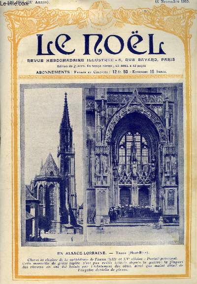 Le Nol n 1064 - En Alsace Lorraine, Thann, La prusse, pch des nations, Les enseignement de la guerre, Les latins a Constantinople par G. et M. Rousseau, Le docteur Nette (suite) par Pieradi